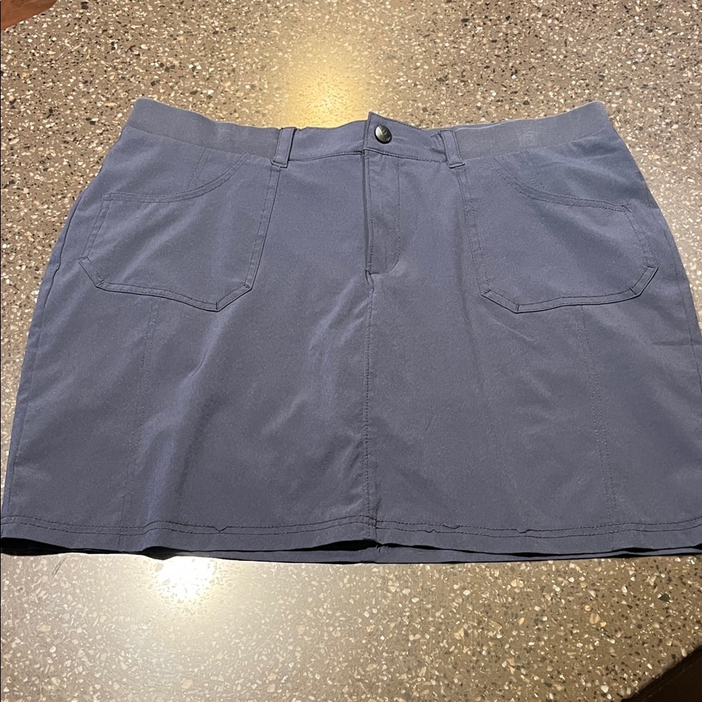 Blue Mini Skort with Pockets